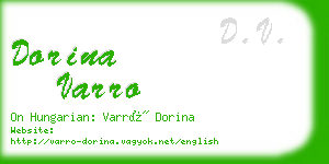 dorina varro business card